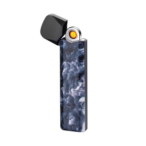Encendedor Eléctrico Ligero de Doble Cara, Recargable Tipo-C, de Llama Abierta, Multicolor, Metálico, <span class=keywords><strong>para</strong></span> Fumar y Acampar - Product Image 1