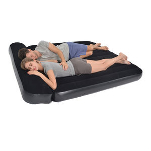 Colchón <span class=keywords><strong>Inflable</strong></span> King Size de PVC y Flocado Negro con Almohada - Product Image 4