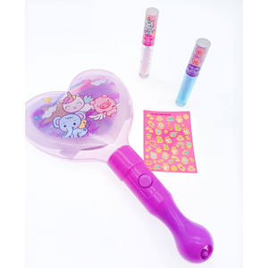 Set di trucco cosmetico per bambini di bellezza per ragazze con specchio magico - Product Image 3