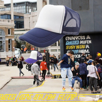 Gorra Trucker de Malla con 5 Paneles, Diseño Personalizado con Logotipo, para Verano, Playa, Hip Hop y Deportes