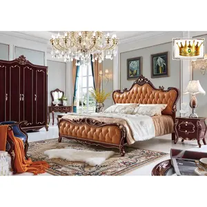 Bisini Palazzo di Lusso Letto King Size, Royal Golden King Size Mobili Camera Da Letto