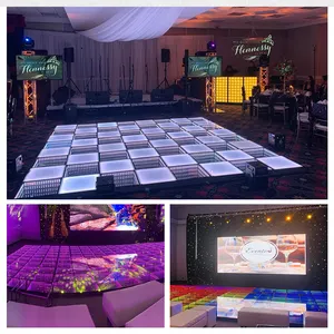 Pista de baile interactiva Xlighting LED con suelo luminoso y controlador de DJ Pioneer para iluminación de escenario
