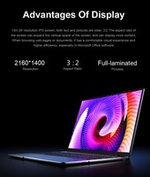 Nuovo Laptop Chuwi Corebook Pro con Intel Core I3 6157U, 8GB DDR4, 256GB SSD, Schermo 13" 2160x1440