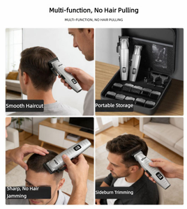<span class=keywords><strong>Ufree</strong></span> Professionelle Wiederaufladbare Haarschneidemaschine für Mutter-Kind-Set Friseur-Haarschneidemaschine für Fettiges Haar und Glatzenköpfe Elektrisch - Product Image 2