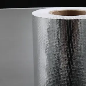 Gemakkelijk Te Snijden Folie Geconfronteerd Pe Aluminium Facing Materialen Folie Gelamineerd Geweven Stof