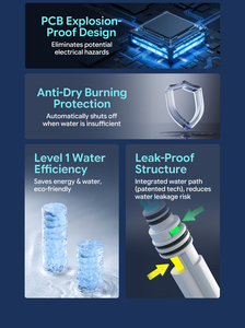 Distributeur d'eau portable instantané chaud, froid et glacée, purificateur d'eau avec <span class=keywords><strong>filtre</strong></span> RO, distributeur de bureau pour eau chaude, froide et glacée - Product Image 3