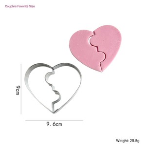 Cutter en silicone en forme de cœur, personnalisable avec logo, mignon, non toxique et compatible lave-vaisselle, pour fondants, biscuits et accessoires de pâtisserie. - Product Image 4