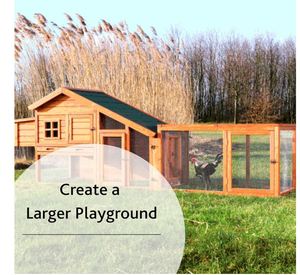 Jaula personalizada de madera <span class=keywords><strong>Natura</strong></span> para correr al aire libre, para patio trasero, pollos, parque infantil para animales pequeños - Product Image 4
