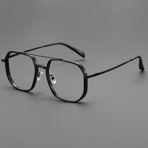 Gafas Ópticas Unisex de Doble Puente con <span class=keywords><strong>Lentes</strong></span> de PC Fotocromáticas y Anti-Luz Azul, Monturas Cuadradas, Nueva Moda 2026 - Product Image 6