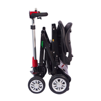 Vente en gros d'usine, scooter électrique pliable à 4 roues en fibre de carbone de 19 kg avec siège