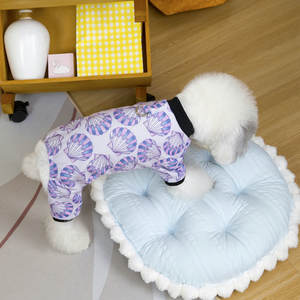 בגדי חיות מחמד 25 אביב קיץ קל משקל הדפס מצויר מכנסיים ארבע רגליים תואם רצועה בגדי כלבים לכלבים קטנים ובינוניים - Product Image 3