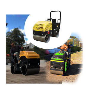 เครื่องยนต์ดีเซลเครื่องอัด Macadam ขนาดเล็กอุปกรณ์ก่อสร้างถนนลูกกลิ้งถนนกลองสั่น - Product Image 1