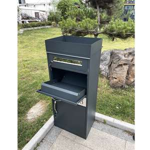 नाम धारक नेमप्लेट पार्सल बॉक्स के साथ व्यक्तिगत लेजर उत्कीर्णन बड़े चोरी-प्रूफ पार्सल ड्रॉप बॉक्स - Product Image 4