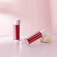 Excellente qualité, conteneur vide haut de gamme transparent rouge clair tube de brillant à lèvres liquide rouge à lèvres emballage de maquillage