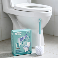 Poudre nettoyante moussante auto-activante pour cuvettes de toilettes - Nettoyage en profondeur et élimination des taches tenaces pour les toilettes