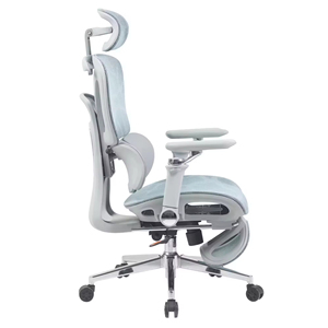Chaise de bureau ergonomique moderne en tissu pour le bureau à domicile, favorise le confort, soutien respirant du dos, hauteur réglable, inclinaison pivotante - Product Image 3