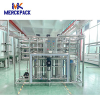 Machinerie de traitement d'eau minérale, équipement de production d'eau pure, osmose inverse, pompe PLC pour le stockage d'eau 500-50000L/H