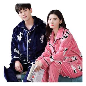 Pijamas de Franela de Manga Larga para Mujer, Otoño Invierno, 100% Algodón, para Parejas, Ropa para <span class=keywords><strong>el</strong></span> Hogar, en Nombre de la Tienda de Distribución This Life - Product Image 5