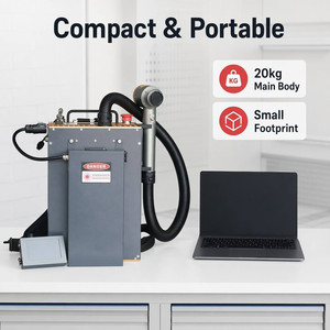 Détartreur laser pulsé portable 200W refroidi par air pour le nettoyage du métal, de la peinture, de l'oxyde et de l'huile - Product Image 2
