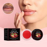 Baume à Lèvres Rose Exfoliant Éclaircissant Anti-Taches avec Alpha-Arbutine, Soin Hydratant Rénovateur pour les Lèvres