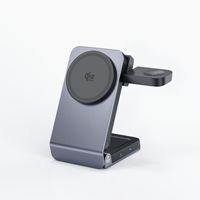 Nouvelle station de charge sans fil magnétique pliable 3-en-1 certifiée Qi2.2 25W avec refroidissement semi-conducteur TEC et USB-C pour iPhone (modèle 2026)