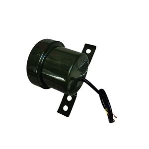 แตรไฟฟ้าอเนกประสงค์ 12V 24V 36 โอห์ม สีเขียวทหาร ตัวเรือนโลหะ สายสี่เส้น ลำโพง 3 in 1 สำหรับรถบรรทุก รถวิศวกรรม - Product Image 1