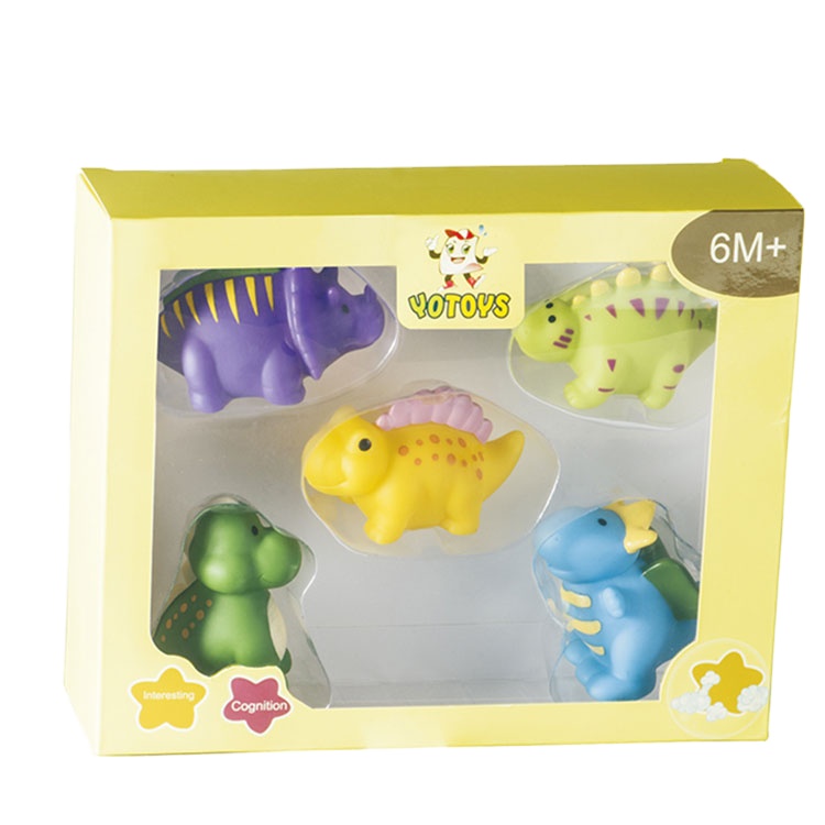 Мягкие пластиковые резиновые Детские обучающие игрушки для ванной, водные игрушки, животные, динозавры, игрушки для детей, младенцев, детей