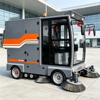Penyapu Jalan Listrik Kompak ZMT E-58 Z10 dengan Tempat Sampah 880L dan Sistem Semprotan Air untuk Pembersihan Trotoar dan Kampus