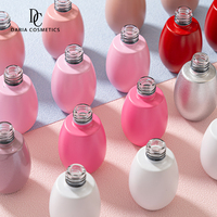 Flacon carré vide en verre pour vernis à ongles UV de 16 ml, couleur personnalisée, avec pinceau