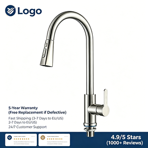 Grifo de Cocina de Acero Inoxidable 304, <span class=keywords><strong>4</strong></span> Modos de Rociado, Alemán, Giratorio 360 Grados, Flexible y Extraíble - Product Image 4