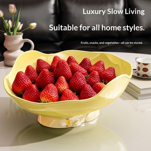 Bol à fruits avec pieds en plastique de qualité alimentaire, plateau à collation créatif et décoratif <span class=keywords><strong>pour</strong></span> la cuisine, la maison et les fêtes - Product Image 2