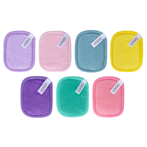 Lingettes démaquillantes personnalisées avec logo, ultra douces et réutilisables, en flanelle, pour tous types de peau, serviettes pour le visage pour femmes - Product Image 1