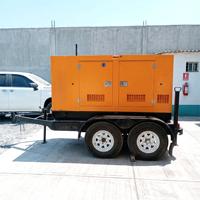 Générateur diesel insonorisé de type remorque 30Kva 40 Kva 50Kva 100Kva, générateur diesel mobile portable silencieux pour la maison