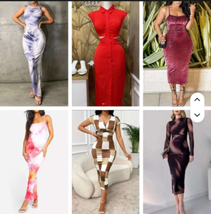 Vente en gros de robes d'été d'occasion pour femmes, robes décontractées, sexy, mi-longues, longues, pour fêtes, vêtements en vrac, envoi aléatoire - Product Image 2