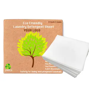 Eco-friendly Biodegradable Pure Natural Plant Laundry Detergent Sheet/Strips detergent sheets laundry strips eco friendly