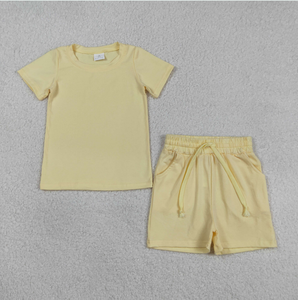 ชุดเสื้อผ้าเด็กชายพี่น้อง เสื้อแขนสั้น กางเกงขาสั้นมีกระเป๋า ชุดนอน - Product Image 3