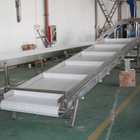 Convoyeur à chaîne à plaques réglable en vitesse automatique en PVC et acier inoxydable pour ligne de production de bouteilles de restaurant LWT