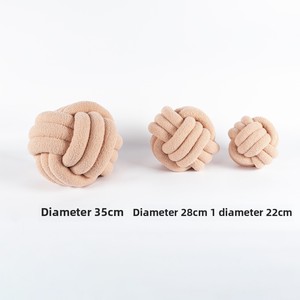 <span class=keywords><strong>Coussin</strong></span> en <span class=keywords><strong>boule</strong></span> noué tissé à la main de style moderne, 100 % polyester, anti-acariens, amovible, lavable, personnalisable, pour - Product Image 4