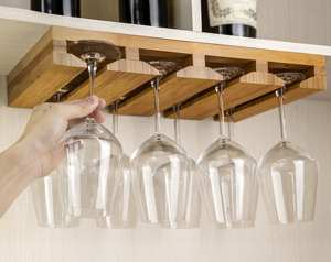 תעשייתי סגנון יין מתלה קיר רכוב צף מדף צינור תליית מדפי עם זכוכית בעל - Product Image 2