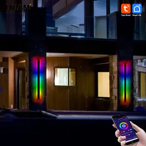 LNJAMI Đèn Tường Nhà Thông Minh Đèn LED Tường Thông Minh RGB Điều Khiển Từ Xa Ứng Dụng Tuya Wifi Cho Đèn Ngoài Trời Gắn Tường