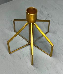 Candelabro hecho con latón y espejo/vidrio utilizado para decoración del hogar, exhibición y almacenamiento. Proveedor de la India. - Product Image 3