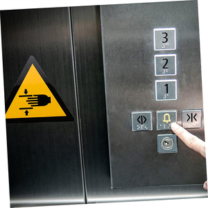 Met De Hand Verpletterende Zelfklevende Etiketten Sticker Pas Op Voor Het Knijpteken-Waarschuw Uw Handveilige Tekens Veiligheidsproduct - Product Image 3
