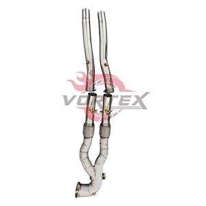 Vortex pour AUDI RS3 2.5T Downpipe en acier inoxydable de haute qualité avec bouclier thermique - Product Image 4