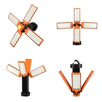 Lampe de camping LED rechargeable, pliable et télescopique, avec support magnétique et crochet pour lampe frontale, idéale pour les situations d'urgence en extérieur