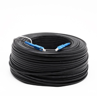 Kabel Patch Cord Fiber Optik SC/LC UPC/APC FTTH G652D G657A Harga Pabrik 1 Core 2 4 Core FTTH Kabel Drop Outdoor