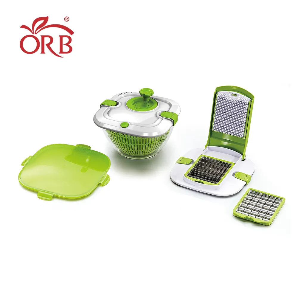 Küchen-Multifunktions-Salat-Spinner-Set für Gemüse und Obst