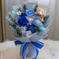 Bouquet de roses éternelles Lovebay, bouquet longue durée pour mariage, bouquet de fleurs préservées pour la Saint-Valentin