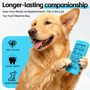 KINYU Premium Dayanıklı Naylon Köpek Çiğneme Oyuncakları-Toksik Olmayan Çevre Dostu Gerçekçi Cep Telefonu Özel Toptan 66g Düz Desen - Product Image 4