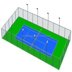 Canchas de tenis de Pádel de vidrio panorámico personalizadas de primera calidad Precios competitivos para césped artificial Proveedor superior - Product Image 1