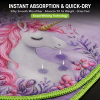 Serviette de sport en microfibre personnalisée, super absorbante, séchage rapide, douce pour la peau, vente en gros